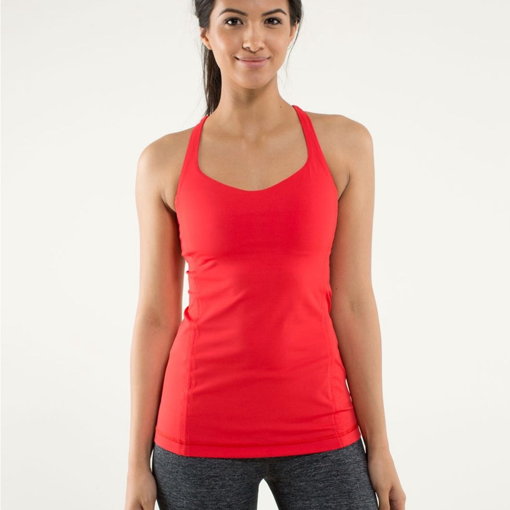 Lululemon Free To Be Tank Red Women's Red‎ Tank Top Size 37